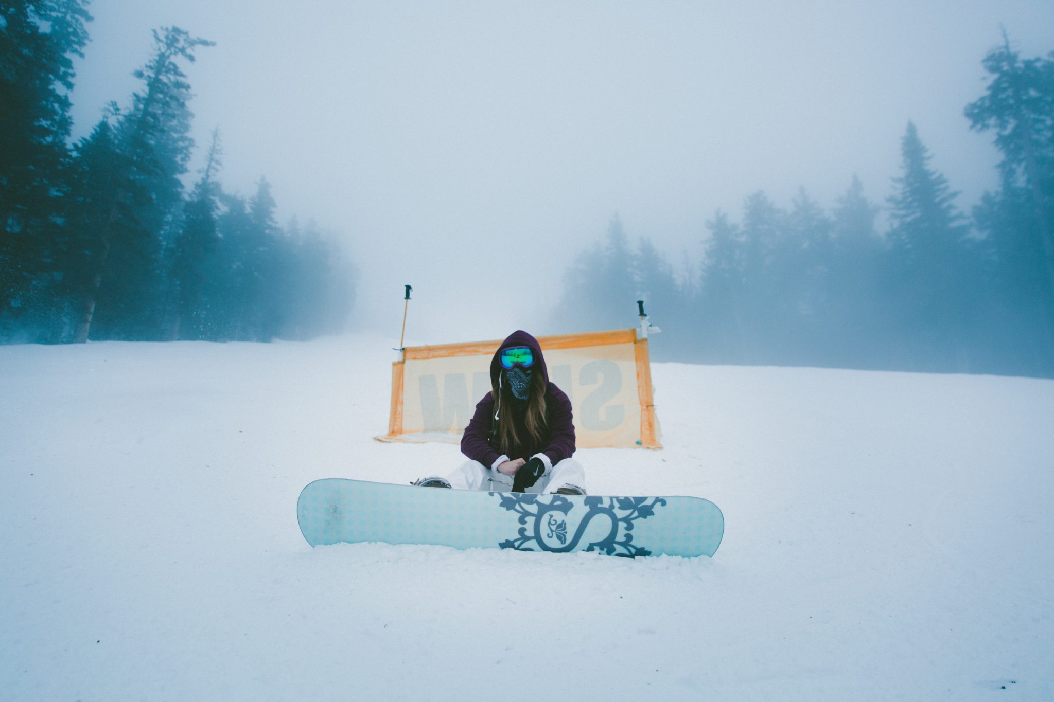 extreme winter sports girl