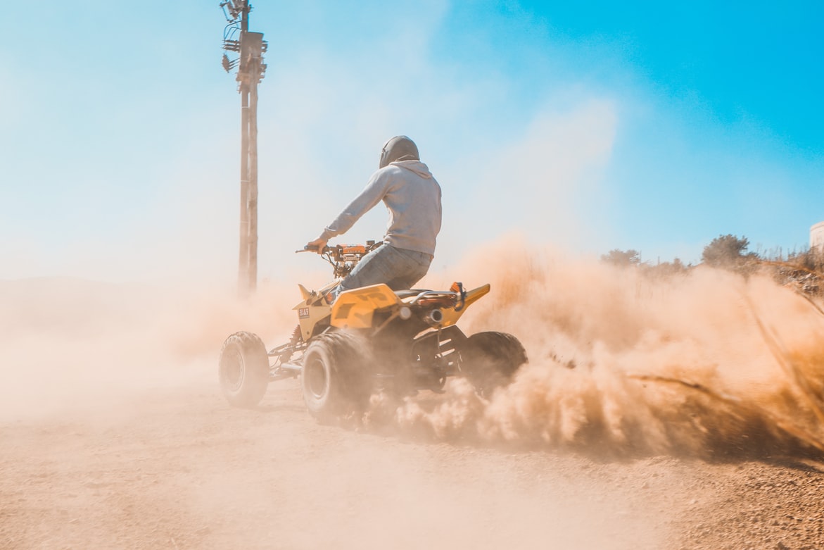 drifting a quadbike